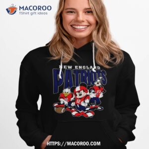 New England Patriots Football Mickey Donald Duck And Goofy Football Team Vintage T Shirt