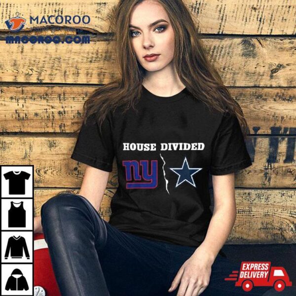 New York Giants Vs Dallas Cowboys House Divided 2023 Logo Shirt