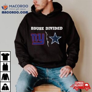 New York Giants Vs Dallas Cowboys House Divided Logo Tshirt