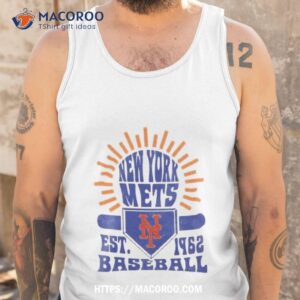new york mets sun burst est 1962 baseball t shirt tank top