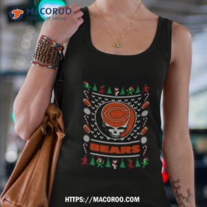 Nfl Chicago Bears Grateful Dead Ugly Christmas Shirt 1 Nfl Chicago Bears Grateful Dead Ugly Christmas Tank Top 4