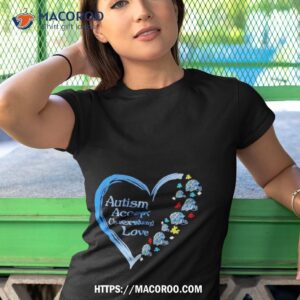 Nfl Cleveland Browns Autism Accept Understand Heart Love Tshirt 1