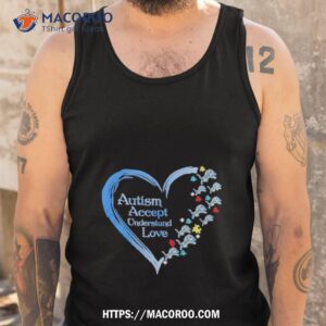 nfl detroit lions autism accept understand heart love shirt tank top