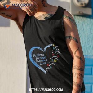 nfl los angeles chargers autism accept understand heart love shirt tank top 1