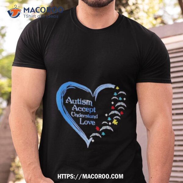 Nfl Los Angeles Chargers Autism Accept Understand Heart Love Shirt