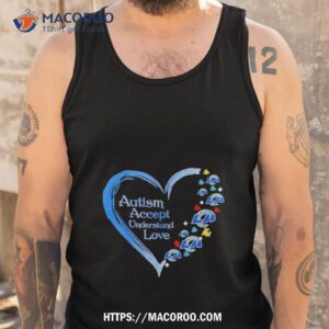 nfl los angeles rams autism accept understand heart love shirt tank top