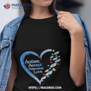 Nfl Philadelphia Eagles Autism Accept Understand Heart Love Shirt