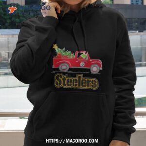 Nfl Pittsburgh Steelers Santa Grinch Driving Truck Christmas 2023 T Shirt 1 Nfl Pittsburgh Steelers Santa Grinch Driving Truck Christmas 2023 Hoodie