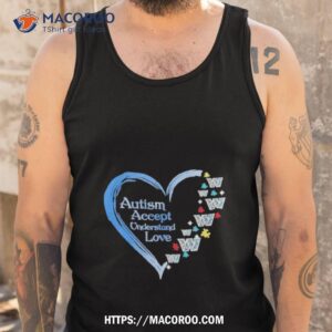 nfl washington commanders autism accept understand heart love shirt tank top