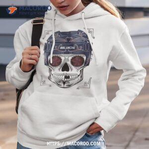 Nhl Colorado Avalanche Skull Dia De Los Muertos Hockey Logo T Shirt