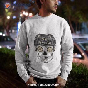 Nhl Vegas Golden Knights Skull Dia De Los Muertos Hockey Logo T Shirt 2 Nhl Vegas Golden Knights Skull Dia De Los Muertos Hockey Logo Sweatshirt