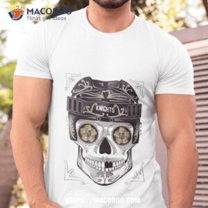 Nhl Vegas Golden Knights Skull Dia De Los Muertos Hockey Logo Tshirt