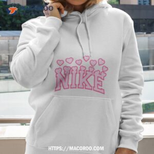 Nike Logo Pink Heart Valentine Shirt 2 nike logo pink heart valentine shirt hoodie 2
