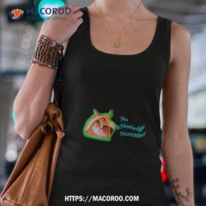 No Knowledge November Cat Banana Meme Tank Top 4