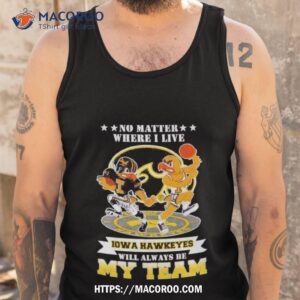 No Matter Where I Live Iowa Hawkeyes Will Always Be My Team Perfect Season Tank Top