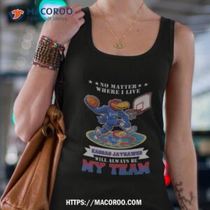 No Matter Where I Live Kansas Jayhawks Mascot Will Always Be My Team Tank Top 4