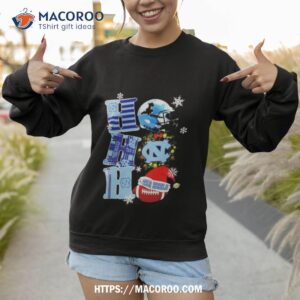 North Carolina Tar Heels Ncaa Ho Ho Ho Christmas Sweatshirt 1