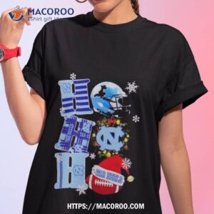 North Carolina Tar Heels Ncaa Ho Ho Ho Christmas Tshirt 1