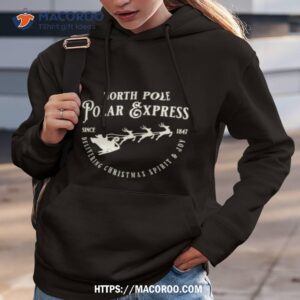 north pole polar express since 1847 christmas spirit shirt hoodie 3