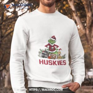 Northern Illinois Huskies Santa Grinch And Dog Merry Christmas Sweatshirt