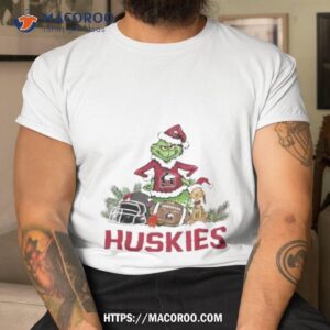 Northern Illinois Huskies Santa Grinch And Dog Merry Christmas T Shirt