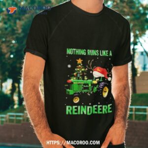 Nothing Runs Like A Reindeere Christmas Car And Tree T Shirt