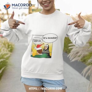 Nun Slapping A Man Christmas Sweatshirt