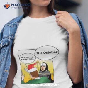 Nun Slapping A Man Christmas Shirt