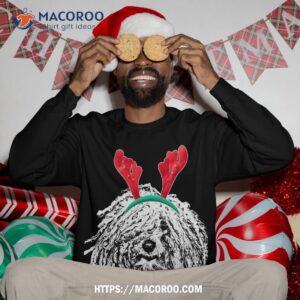 oh deer funny komondor xmas sweatshirt sweatshirt 3