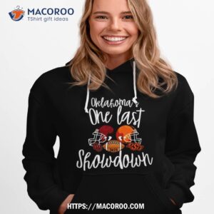 Oklahoma Sooners Vs Oklahoma State Cowboys 2023 Oklahoma’s One Last Showdown Shirt