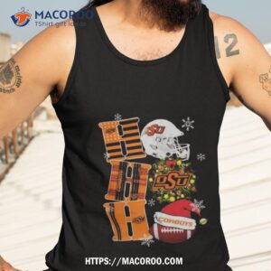 Oklahoma State Cowboys Ncaa Ho Ho Ho Christmas Tank Top 3