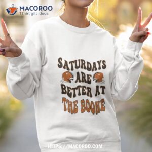 Oklahoma State Football Saturdays Are Better At The Boone 2023 Helmet Sweatshirt 2