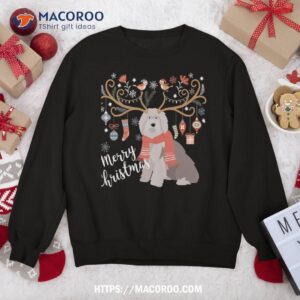 old english sheepdog christmas sweatshirt sweatshirt