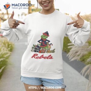 Ole Miss Rebels Grinch And Dog Christmas Sweatshirt 1
