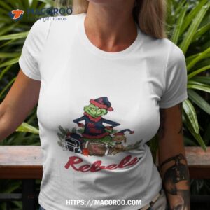 Ole Miss Rebels Grinch And Dog Christmas Shirt
