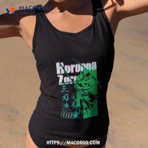 One Piece Zoro Tonal Name Double Sided Shirt