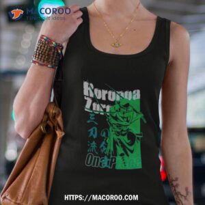 one piece zoro tonal name double sided shirt tank top 4