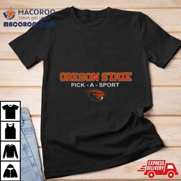Oregon State Beavers Logo Personalized Authentic Pick A Sport Shirt