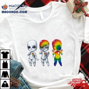 Out Of Your Shell Alien Raibow Tie Dye Shirt