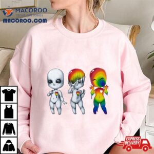 Out Of Your Shell Alien Raibow Tie Dye Tshirt