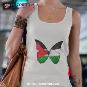 Palestine Flag Butterfly Shirt