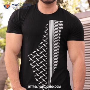 Palestinian Keffiyeh Palestine Map Pattern Shirt