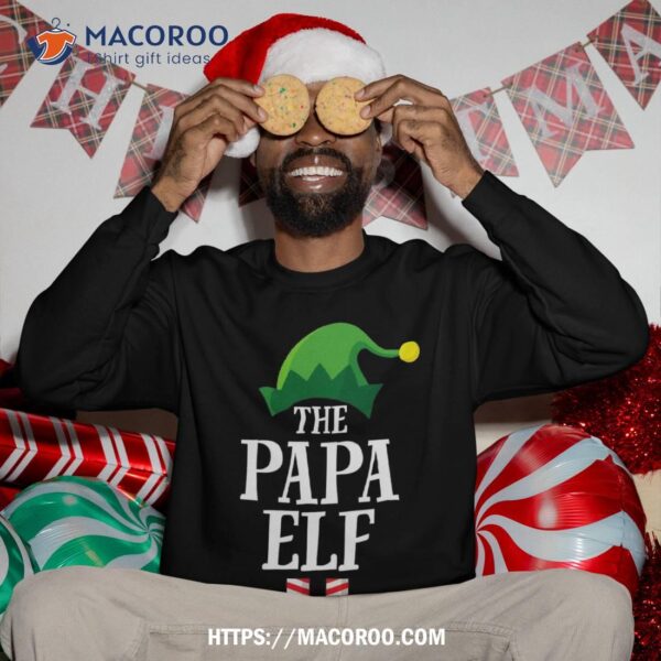 Papa Elf Matching Family Group Christmas Party Sweatshirt