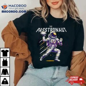 Passtronaut Throwing A Football Tshirt