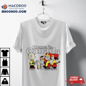 Peanuts Hockey Home Is Canada Tshirt