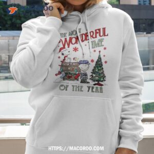 Peanuts Snoopy The Most Wonderful Time Of The Year Merry Christmas T Shirt