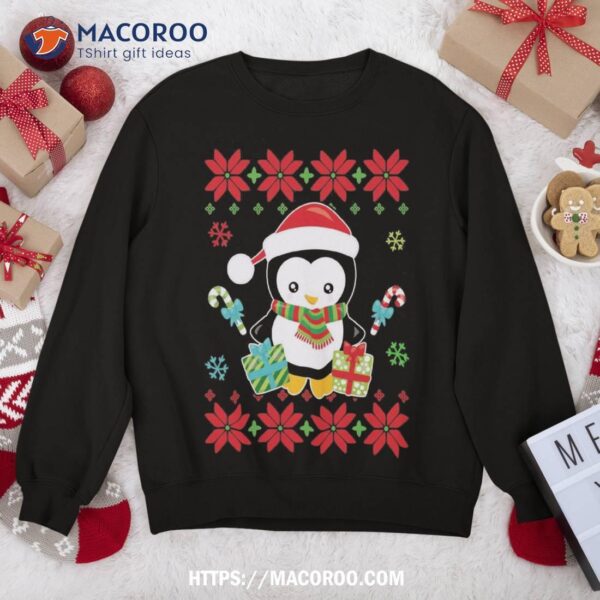 Penguin Ugly Christmas Tacky Xmas Crazy Holiday Candy Canes Sweatshirt