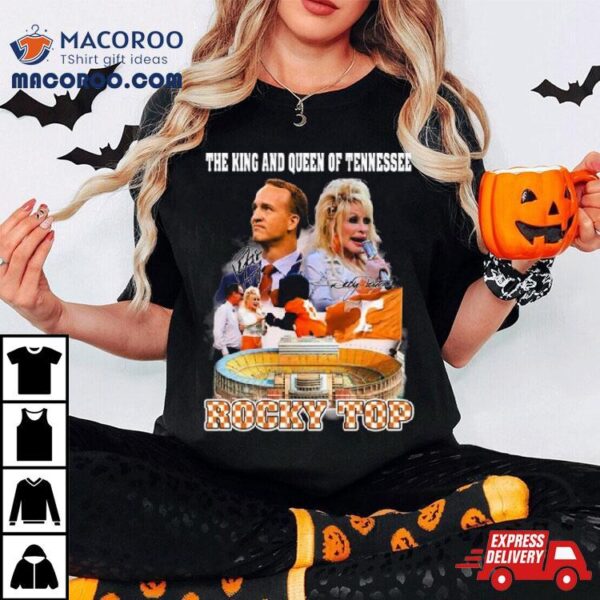 Peyton Manning Dolly Parton Sings Rocky Top In Neyland Stadium For Tennessee Signatures Shirt