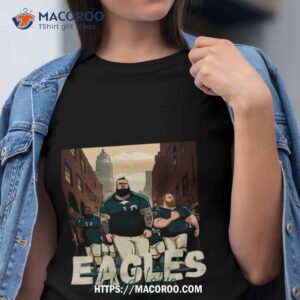 Philadelphia Eagles Football Player Graphic Design Cartoon Style Beautiful Artwork Shirt