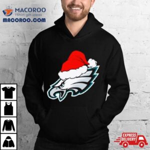 Philadelphia Eagles Logo Santa Hat Christmas Tshirt